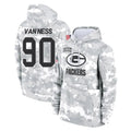 Rebec GB.Packers #90 Lukas Van Ness Player Arctic Camo Salute to Service Hoodies Limited Game Stitched Jerseys