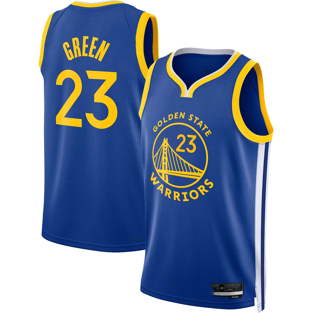 Rebec GS.Warriors #23 Draymond Green Royal Swingman Jerseys - Icon Edition