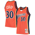 Rebec GS.Warriors #30 Stephen Curry Mitchell & Ness Orange Hardwood Classics Swingman Jerseys