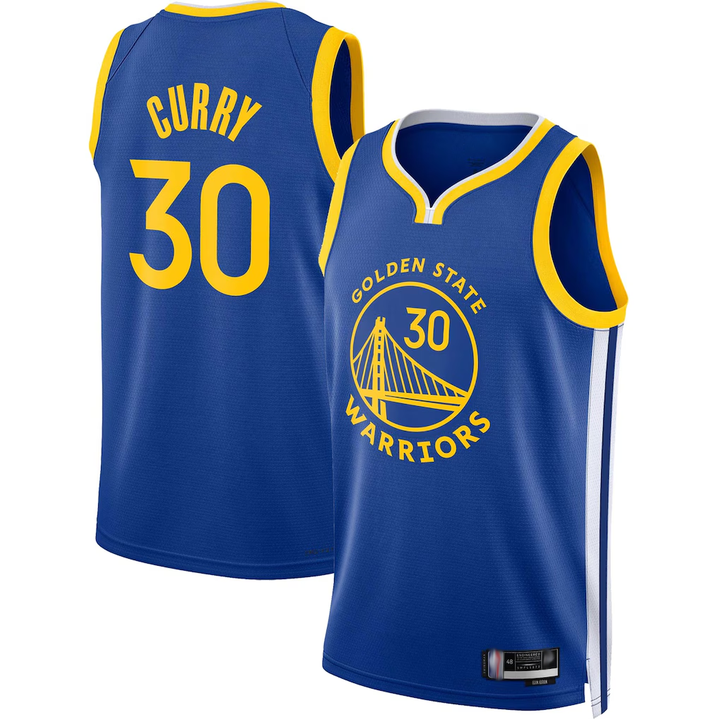 Rebec GS.Warriors #30 Stephen Curry Royal Fast Break Replica Jerseys - Icon Edition