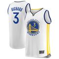 Rebec GS.Warriors #3 Will Richard White Fast Break Replica Player Jerseys - Association Edition