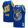 Rebec GS.Warriors #5 Baron Davis Mitchell & Ness Royal Hardwood Classics 200405 Swingman Jerseys
