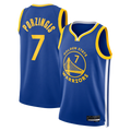 Rebec GS.Warriors #7 Kristaps Porzi??is Royal Swingman Jerseys - Icon Edition