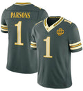 Rebec GB.Packers #1 Micah Parsons Dark Green 2026 F.U.S.E. Rivalries Collection Limited Football Stitched Jersey
