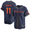 Rebec H.Astros #11 Cam Smith Player Navy City Connect Home Limited Stitched Jerseys