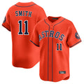 Rebec H.Astros #11 Cam Smith Player Orange Home Limited Stitched Jerseys