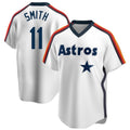 Rebec H.Astros #11 Cam Smith Player White Cooperstown Collection T-shirt Stitched Jerseys