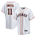 Rebec H.Astros #11 Cam Smith Player White Home Game Stitched Jerseys