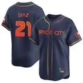 Rebec H.Astros #21 Yainer Diaz Player Navy City Connect Home Limited Stitched Jerseys