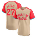 Rebec H.Astros #27 Jose Altuve Player Cream American League All-Star Limited Elite Home Stitched Jerseys