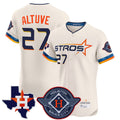 Rebec H.Astros #27 Jose Altuve Player Cream City Connect Texas Patch Vapor Premier Limited Elite Home Stitched Jerseys
