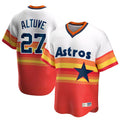Rebec H.Astros #27 Jose Altuve Player Rainbow Cooperstown Collection T-shirt Stitched Jerseys