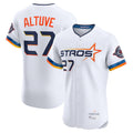 Rebec H.Astros #27 Jose Altuve Player White City Connect Limited Elite Home Stitched Jerseys