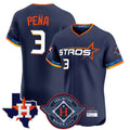 Rebec H.Astros #3 Jeremy Pe?a Player Navy City Connect Texas Patch Vapor Premier Limited Elite Home Stitched Jerseys