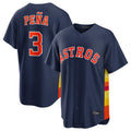 Rebec H.Astros #3 Jeremy Pe?a Player Navy Home Game Stitched Jerseys
