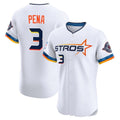 Rebec H.Astros #3 Jeremy Pe?a Player White City Connect Limited Elite Home Stitched Jerseys