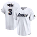 Rebec H.Astros #3 Jeremy Pe?a Player White Throwback Cooperstown Collection Limited Stitched Jerseys
