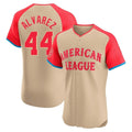 Rebec H.Astros #44 Yordan Alvarez Player Cream American League All-Star Limited Elite Home Stitched Jerseys