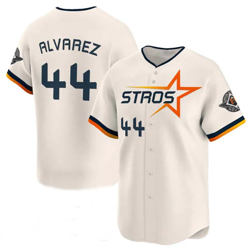 Rebec H.Astros #44 Yordan Alvarez Player Cream City Connect Limited Home Stitched Jerseys