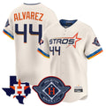 Rebec H.Astros #44 Yordan Alvarez Player Cream City Connect Texas Patch Vapor Premier Limited Home Stitched Jerseys
