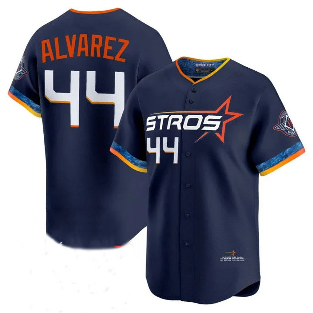 Rebec H.Astros #44 Yordan Alvarez Player Navy City Connect Limited Home Stitched Jerseys