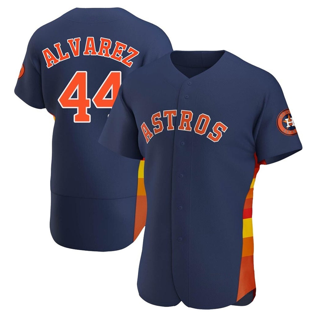 Rebec H.Astros #44 Yordan Alvarez Player Navy Limited Elite Home Stitched Jerseys