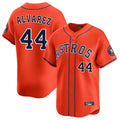 Rebec H.Astros #44 Yordan Alvarez Player Orange Home Limited Stitched Jerseys