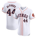 Rebec H.Astros #44 Yordan Alvarez Player White Limited Elite Home Stitched Jerseys