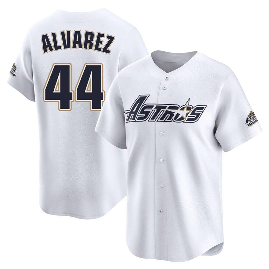 Rebec H.Astros #44 Yordan Alvarez Player White Throwback Cooperstown Collection Limited Stitched Jerseys