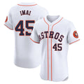 Rebec H.Astros #45 Tatsuya Imai Player White Limited Elite Home Stitched Jerseys