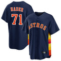 Rebec H.Astros #71 Josh Hader Player Navy Home Game Stitched Jerseys