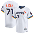 Rebec H.Astros #71 Josh Hader Player White City Connect Limited Home Stitched Jerseys