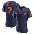 Rebec H.Astros #7 Craig Biggio Player Navy City Connect Limited Elite Home Stitched Jerseys