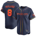 Rebec H.Astros #8 Christian Walker Player Navy City Connect Home Limited Stitched Jerseys