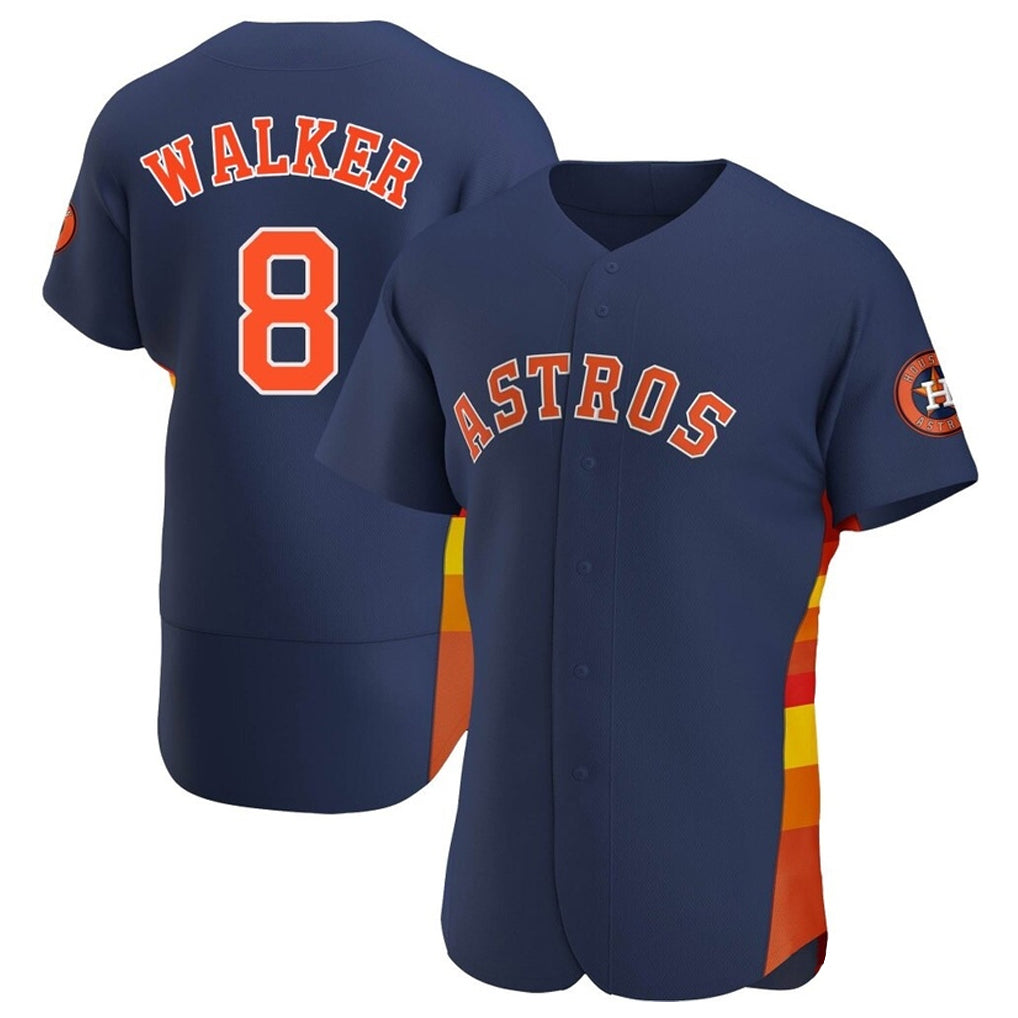Rebec H.Astros #8 Christian Walker Player Navy Home Limited Elite Stitched Jerseys