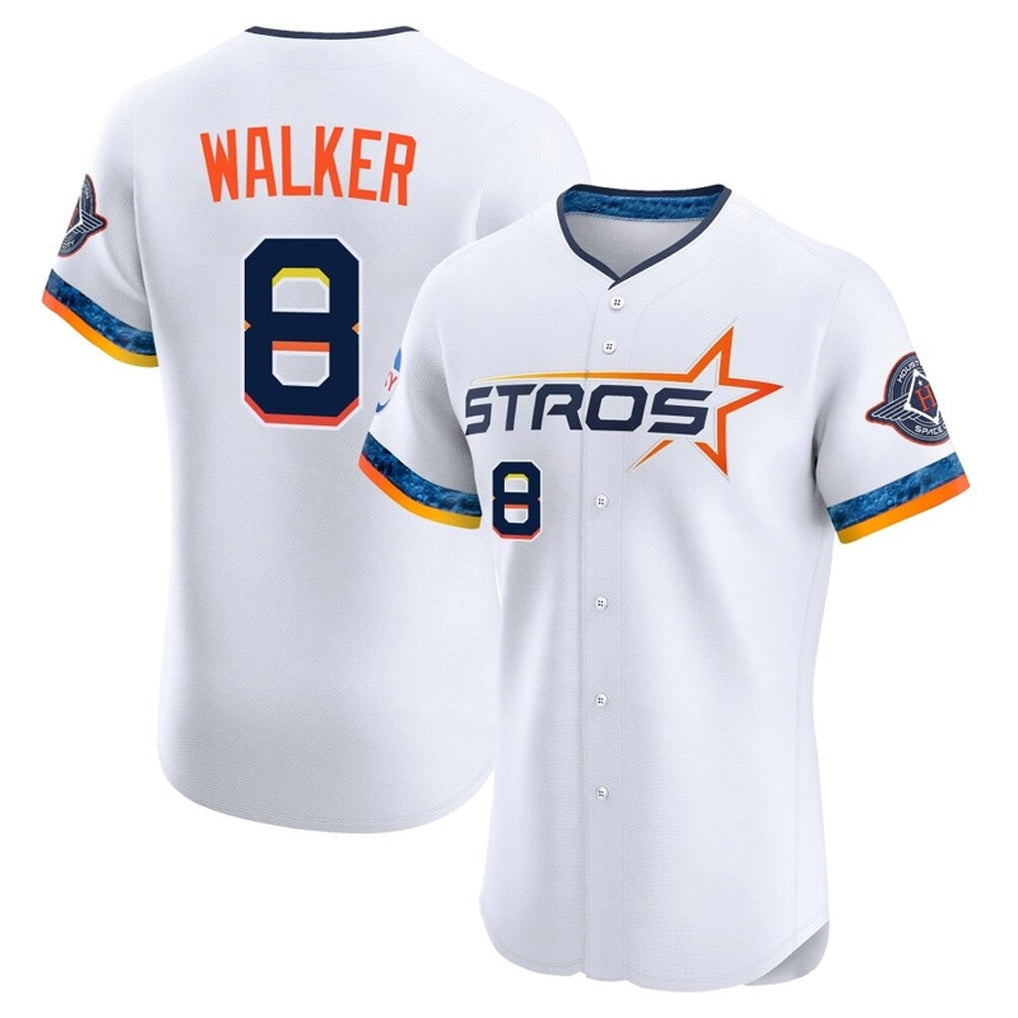 Rebec H.Astros #8 Christian Walker Player White City Connect Limited Elite Home Stitched Jerseys