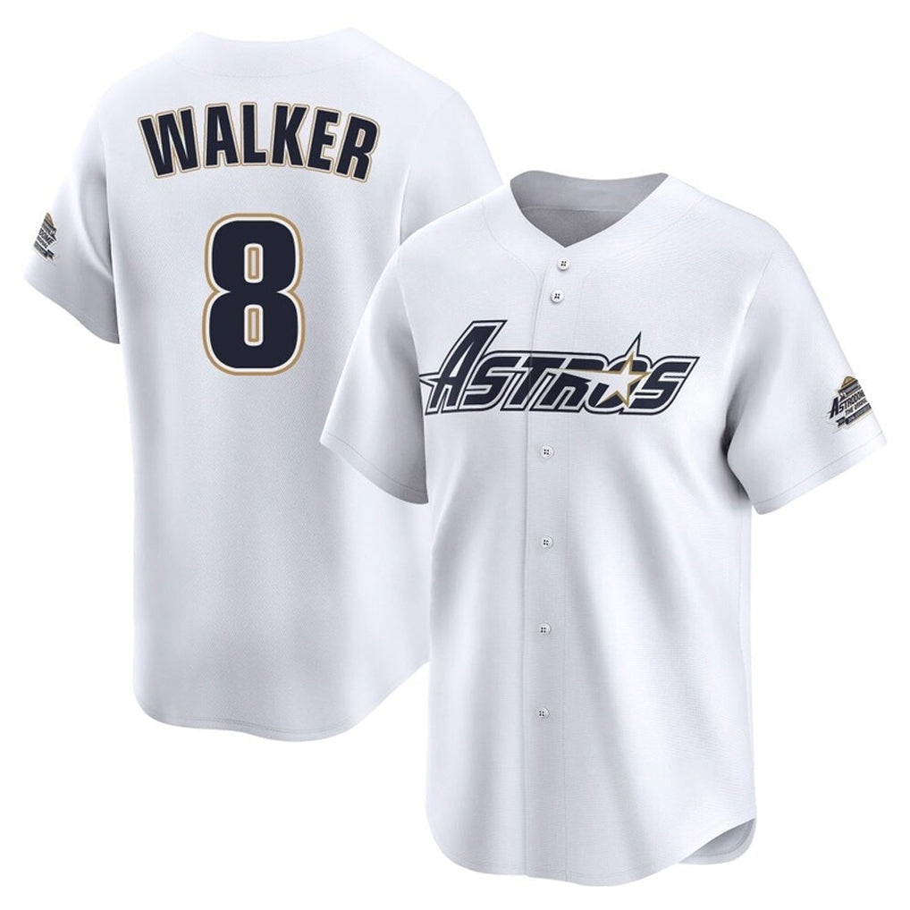 Rebec H.Astros #8 Christian Walker Player White Throwback Cooperstown Collection Limited Stitched Jerseys