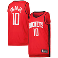 Rebec H.Rockets #10 Jabari Smith Jr. Red Swingman Stitched Jerseys - Icon Edition