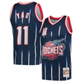 Rebec H.Rockets #11 Yao Ming Mitchell & Ness Navy 200203 Hardwood Classics Swingman Stitched Jerseys