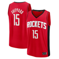 Rebec H.Rockets #15 Reed Sheppard Red Fast Break Replica Stitched Jerseys- Icon Edition