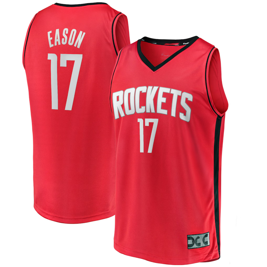 Rebec H.Rockets #17 Tari Eason Red Fast Break Replica Player Stitched Jerseys- Icon Edition