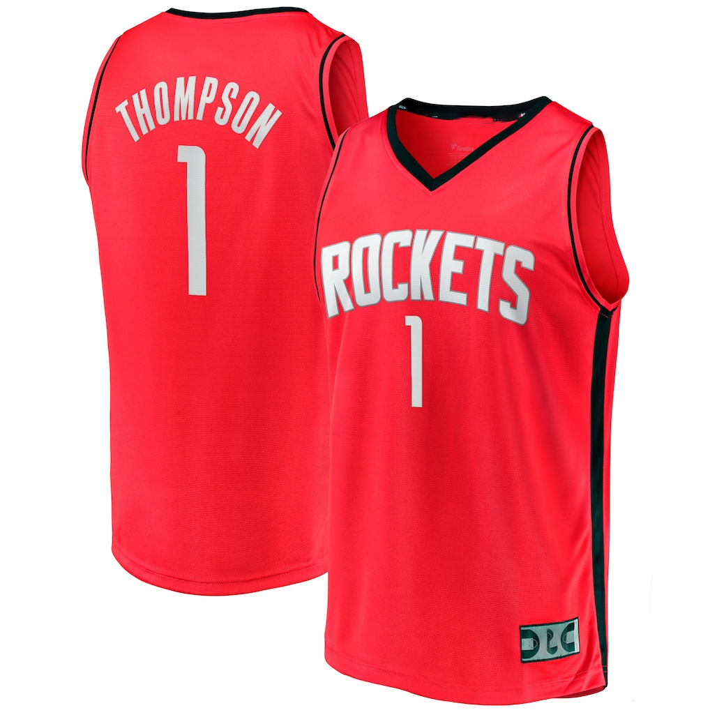 Rebec H.Rockets #1 Amen Thompson Red Fast Break Replica Stitched Jerseys- Icon Edition