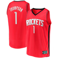 Rebec H.Rockets #1 Amen Thompson Red Fast Break Replica Stitched Jerseys- Icon Edition
