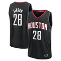 Rebec H.Rockets #28 Alperen Sengun Black Fast Break Replica Player Stitched Jerseys- Statement Edition