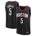 Rebec H.Rockets #5 Fred VanVleet Black Fast Break Replica Player Stitched Jerseys- Statement Edition