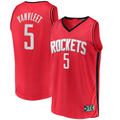 Rebec H.Rockets #5 Fred VanVleet Red Fast Break Replica Player Stitched Jerseys- Icon Edition