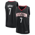 Rebec H.Rockets #7 Kevin Durant Black Fast Break Replica Player Stitched Jerseys- Statement Edition