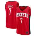 Rebec H.Rockets #7 Kevin Durant Red Fast Break Replica Player Stitched Jerseys- Icon Edition