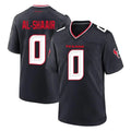 Rebec H.Texans #0 Azeez Al-Shaair Player Navy Team Home Game Stitched Jerseys