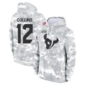 Rebec H.Texans #12 Nico Collins Player Arctic Camo Salute to Service Hoodies Limited Game Stitched Jerseys